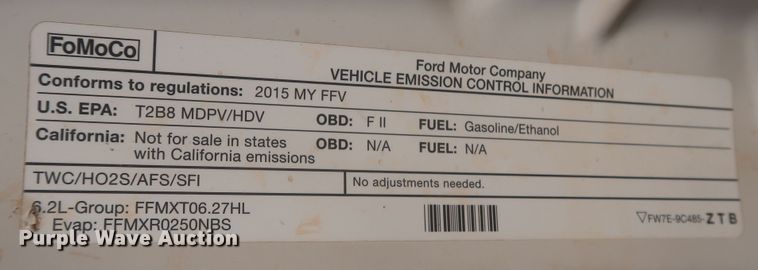 image for item MJ9213 2015 Ford F250 Super Duty  SuperCab pickup truck