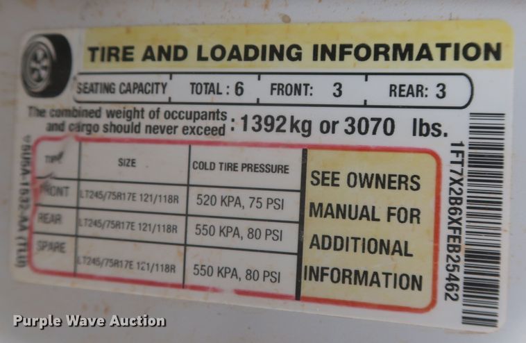 image for item MJ9213 2015 Ford F250 Super Duty  SuperCab pickup truck