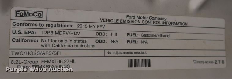 image for item MJ9215 2015 Ford F250 Super Duty  SuperCab pickup truck