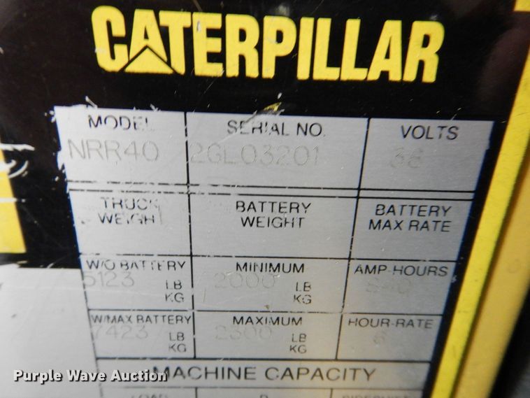 image for item MJ9802 Caterpillar NRR40  order picker