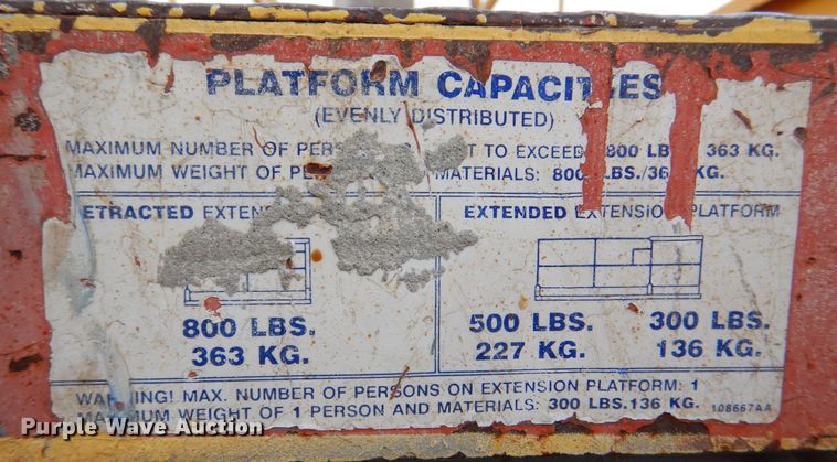 image for item MJ9815 Skyjack SJ3220  scissor lift