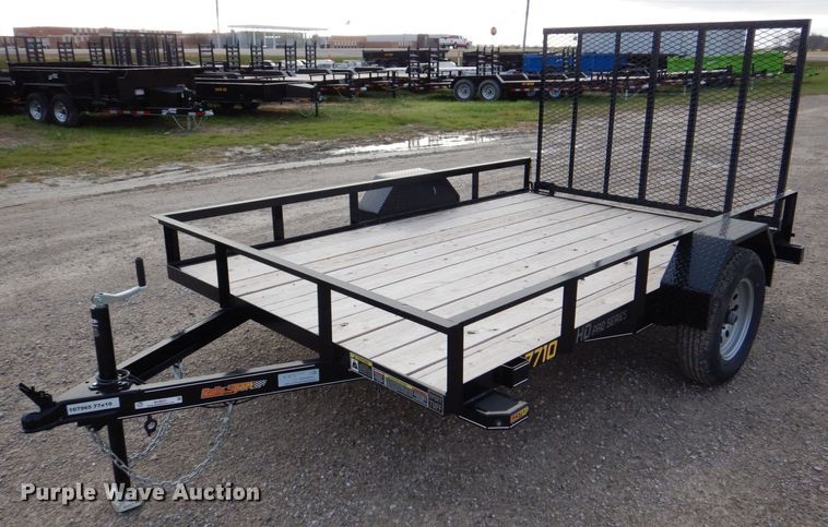 image for item MJ9837 2022 Doolittle 7710  utility trailer