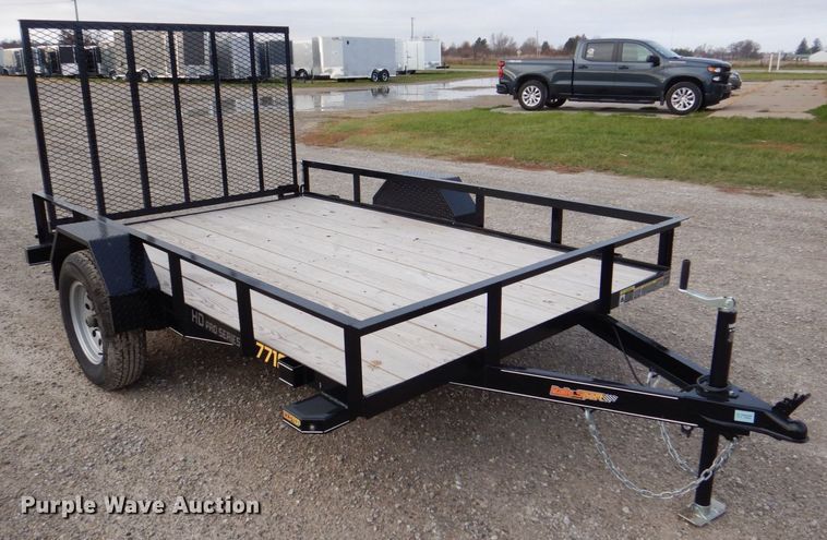 image for item MJ9837 2022 Doolittle 7710  utility trailer