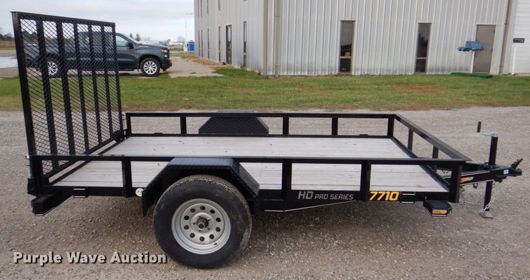 image for item MJ9837 2022 Doolittle 7710  utility trailer