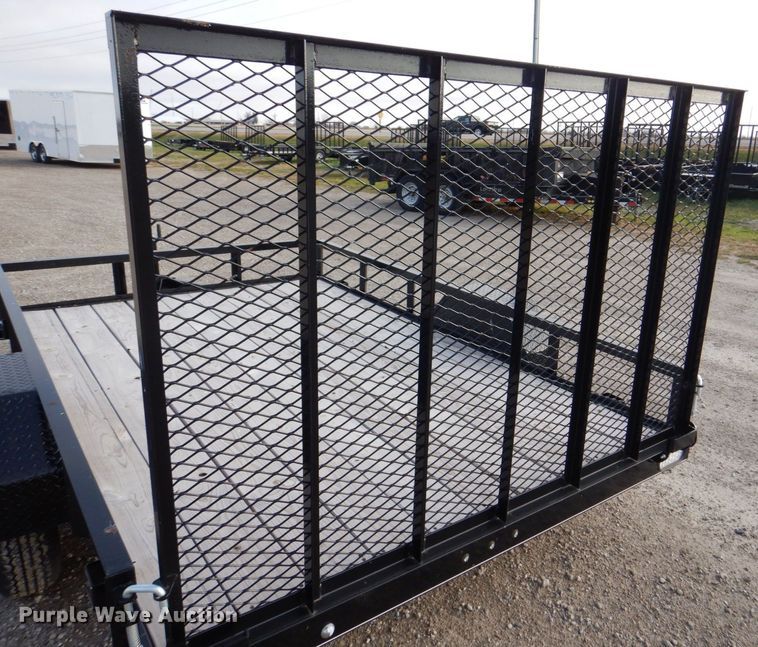 image for item MJ9837 2022 Doolittle 7710  utility trailer