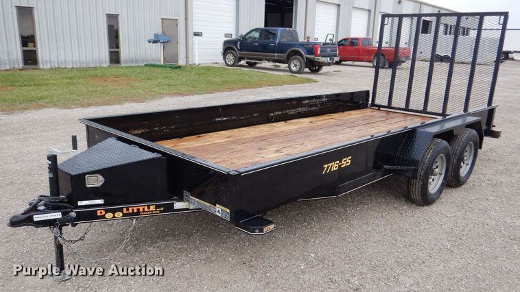 image for item MJ9838 2021 Doolittle 7716-SS  utility trailer