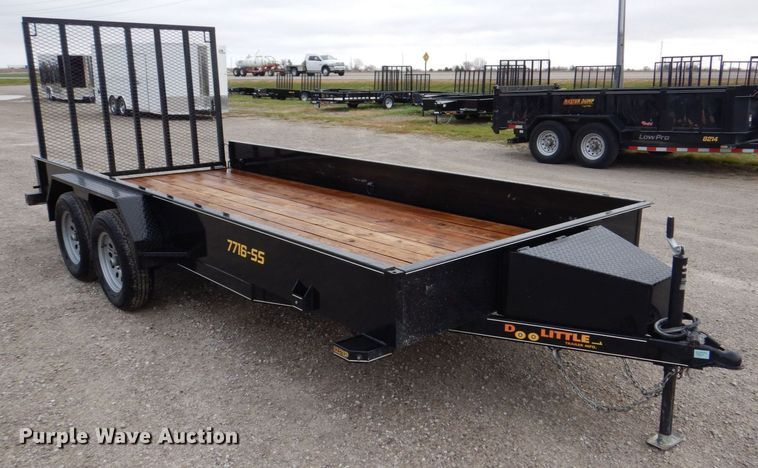 image for item MJ9838 2021 Doolittle 7716-SS  utility trailer
