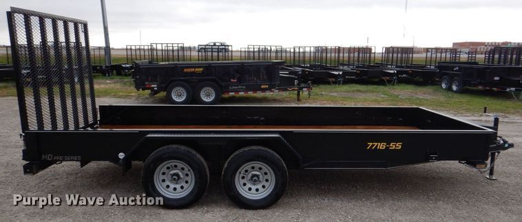 image for item MJ9838 2021 Doolittle 7716-SS  utility trailer