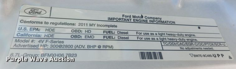 image for item MK9269 2011 Ford F450 Super Duty  SuperCab utility / service truck