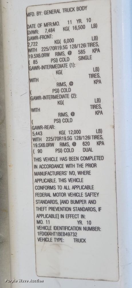 image for item MK9269 2011 Ford F450 Super Duty  SuperCab utility / service truck