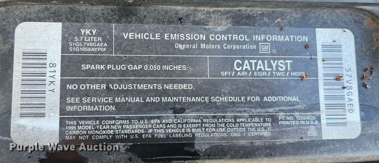 image for item MN9324 1995 Cadillac Fleetwood  limousine