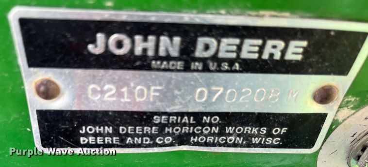 image for item MN9350 John Deere 210  lawn mower