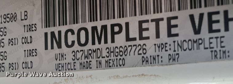 image for item MR9992 2017 Dodge Ram 5500HD SLT  rollback truck