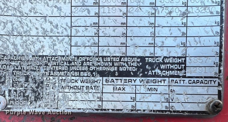 image for item MS9009 Kalmar AC C80CXPS  forklift