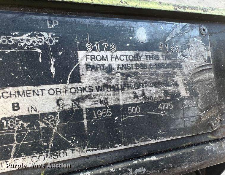 image for item MS9010 Clark GCX25  forklift