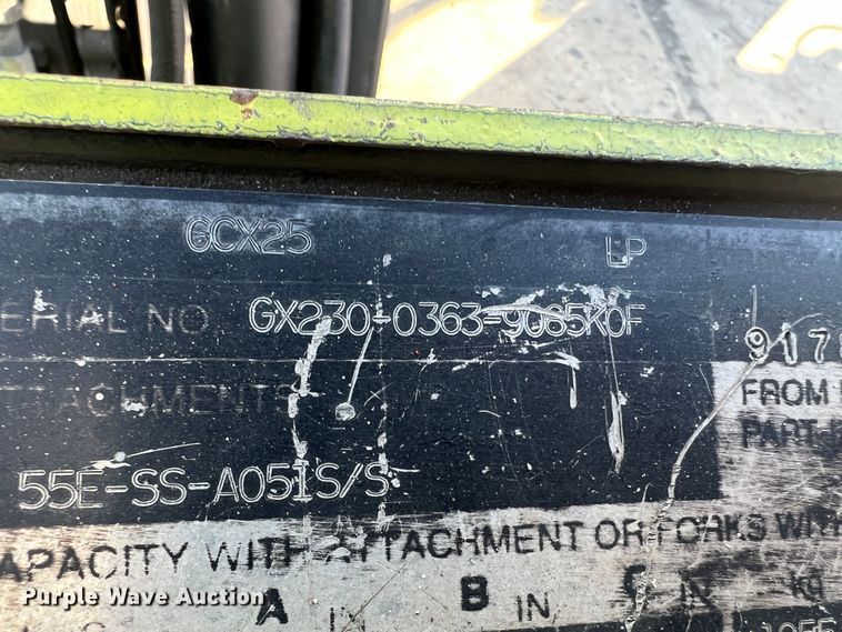 image for item MS9010 Clark GCX25  forklift