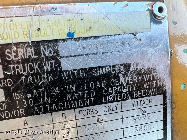 image for item MS9011 Caterpillar FGC30K  forklift