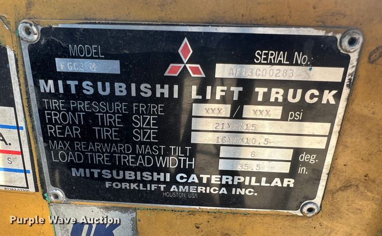 image for item MS9011 Caterpillar FGC30K  forklift