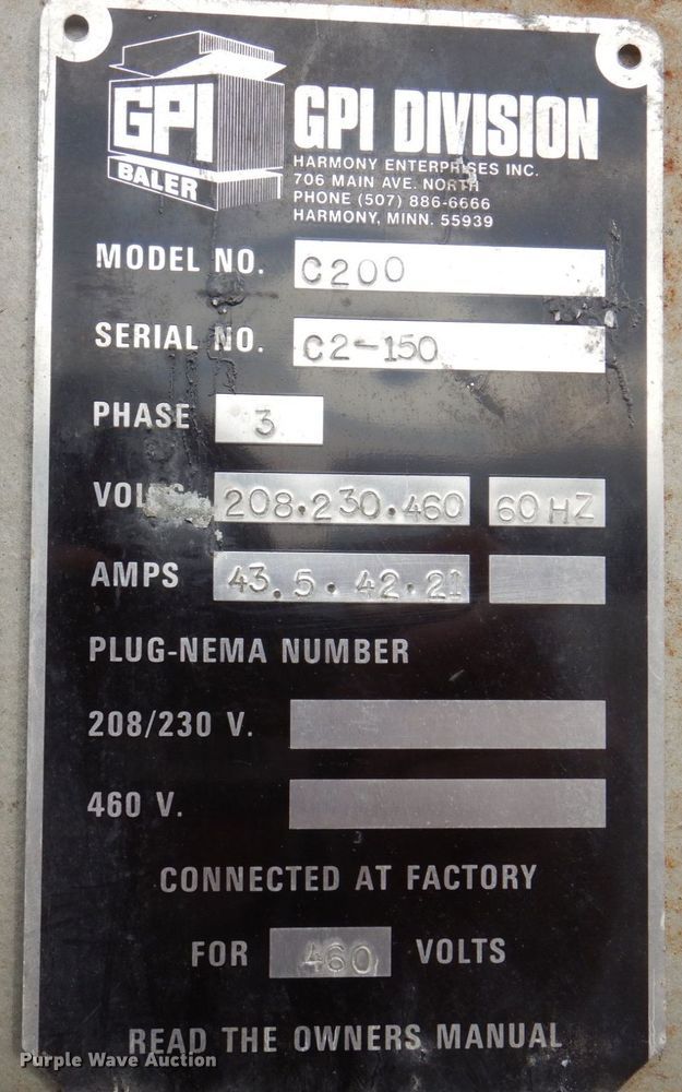 image for item MW9383 GPI C200  compactor pump