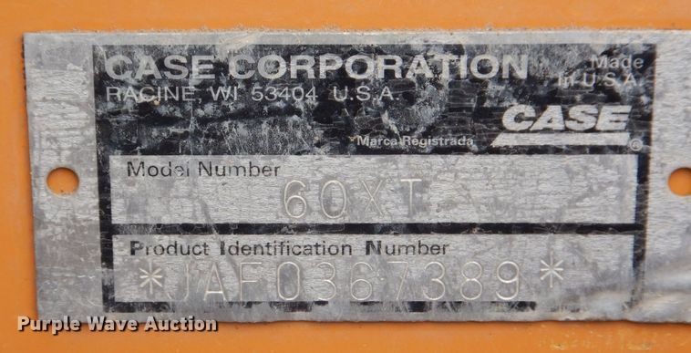 image for item DF8186 2003 Case 60XT  skid steer loader