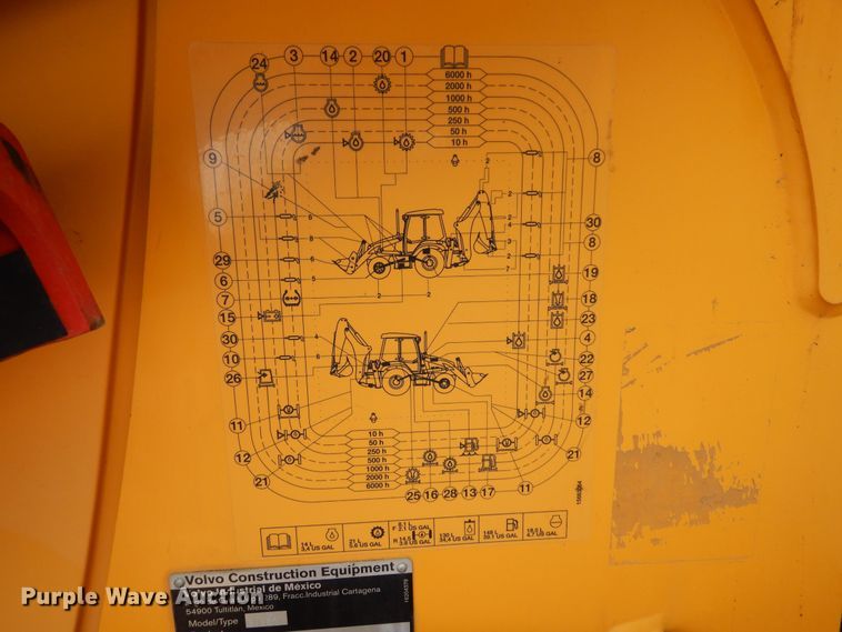 image for item DJ0825 2013 Volvo BL60B  backhoe