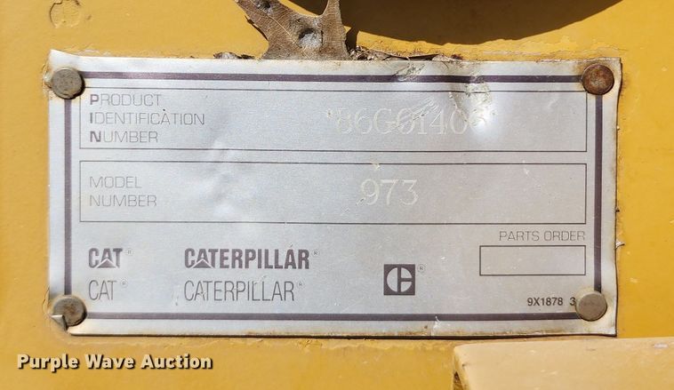 image for item DL6604 1993 Caterpillar 973  track loader