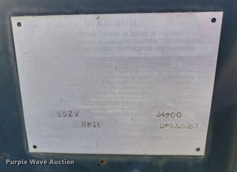 image for item DM4819 2005 Kawasaki 95ZV  wheel loader