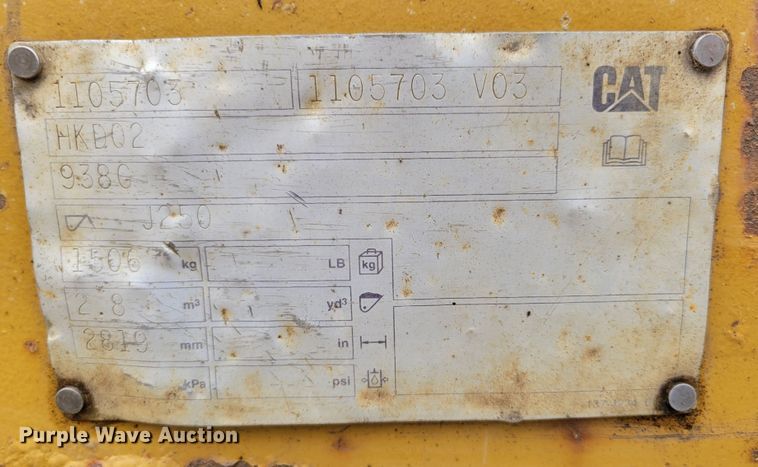 image for item DM8096 2002 Caterpillar 938G wheel loader