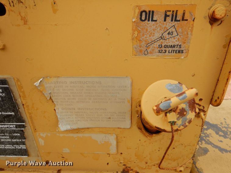 image for item DQ1867 1980 Ingersoll Rand SP-48  single drum roller