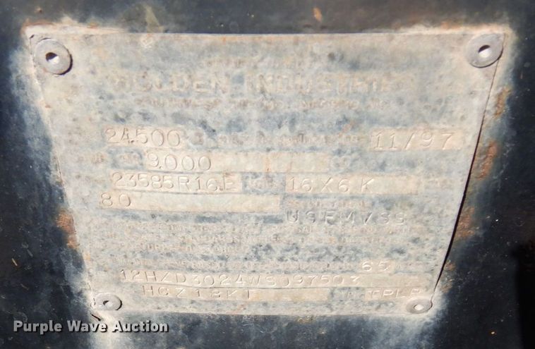 image for item DR0537 1998 Holden  equipment trailer