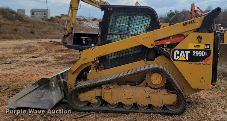 image for item DR3351 2018 Caterpillar 299D2  tracked skid steer loader