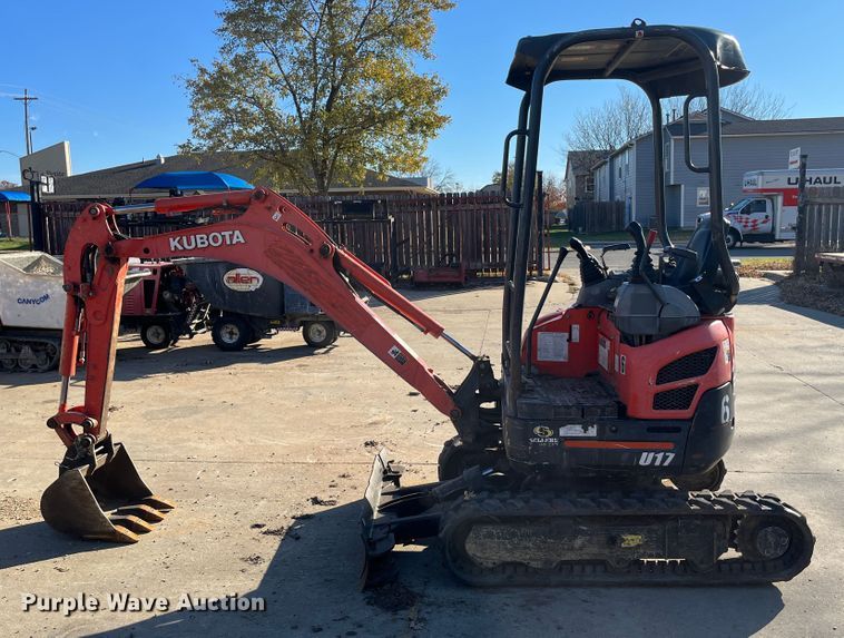 image for item DR7292 2014 Kubota U17  mini excavator