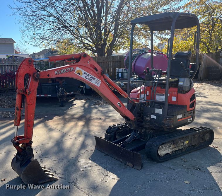 image for item DR7293 2013 Kubota U17  mini excavator