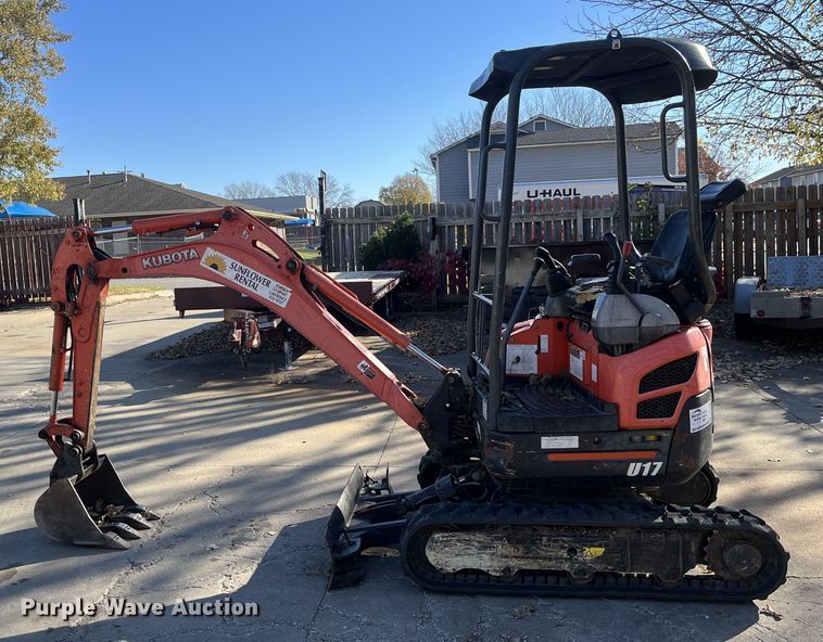 image for item DR7293 2013 Kubota U17  mini excavator
