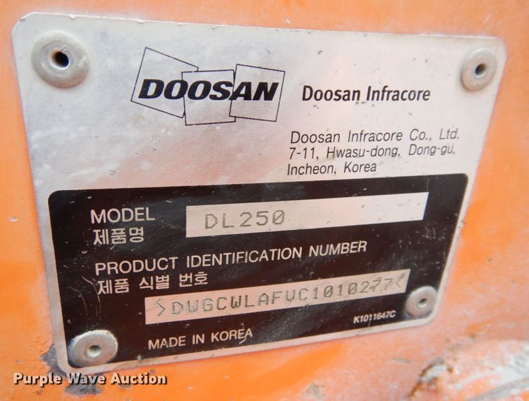 image for item DS1491 Doosan DL250  wheel loader