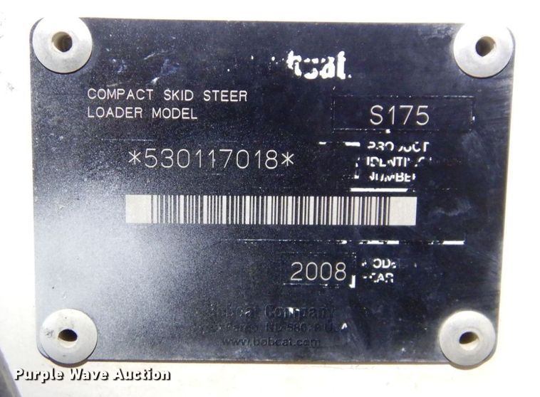 image for item DS1508 Bobcat S175  skid steer loader