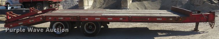 image for item FB9824 1985 Interstate 40DA  equipment trailer