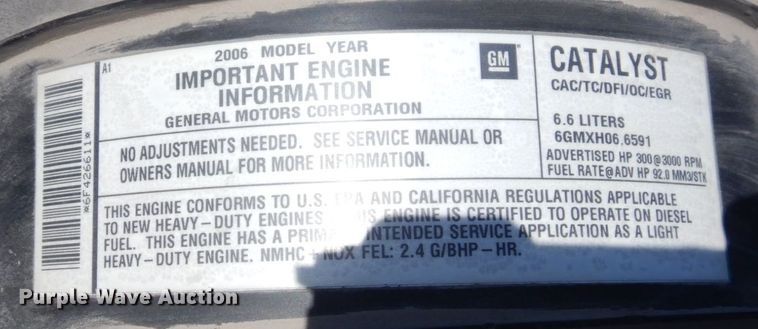 image for item JK9003 2006 Chevrolet C4500 Kodiak  flatbed truck