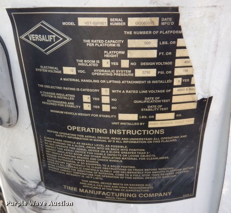 image for item JL9855 2007 International 4300  bucket truck