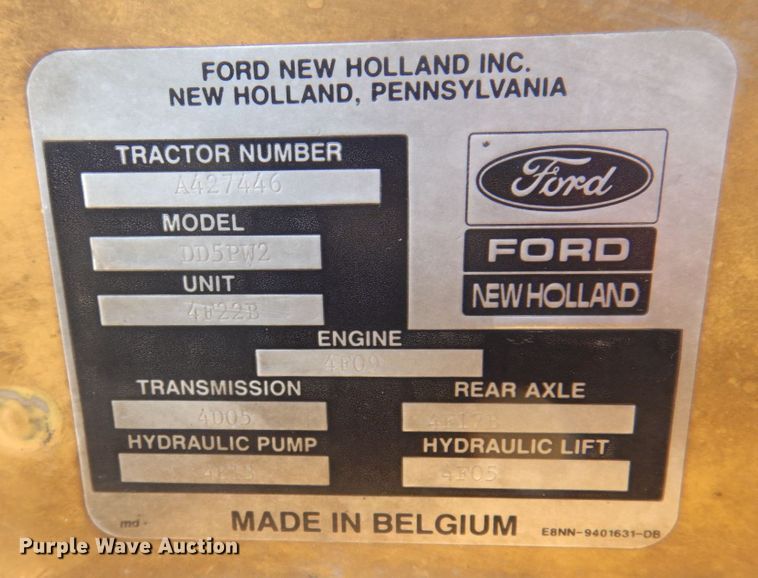 image for item JL9856 1994 Ford 545D  industrial tractor