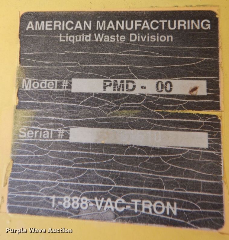 image for item JL9867 2000 Vactron PMD-800DT vacuum excavator