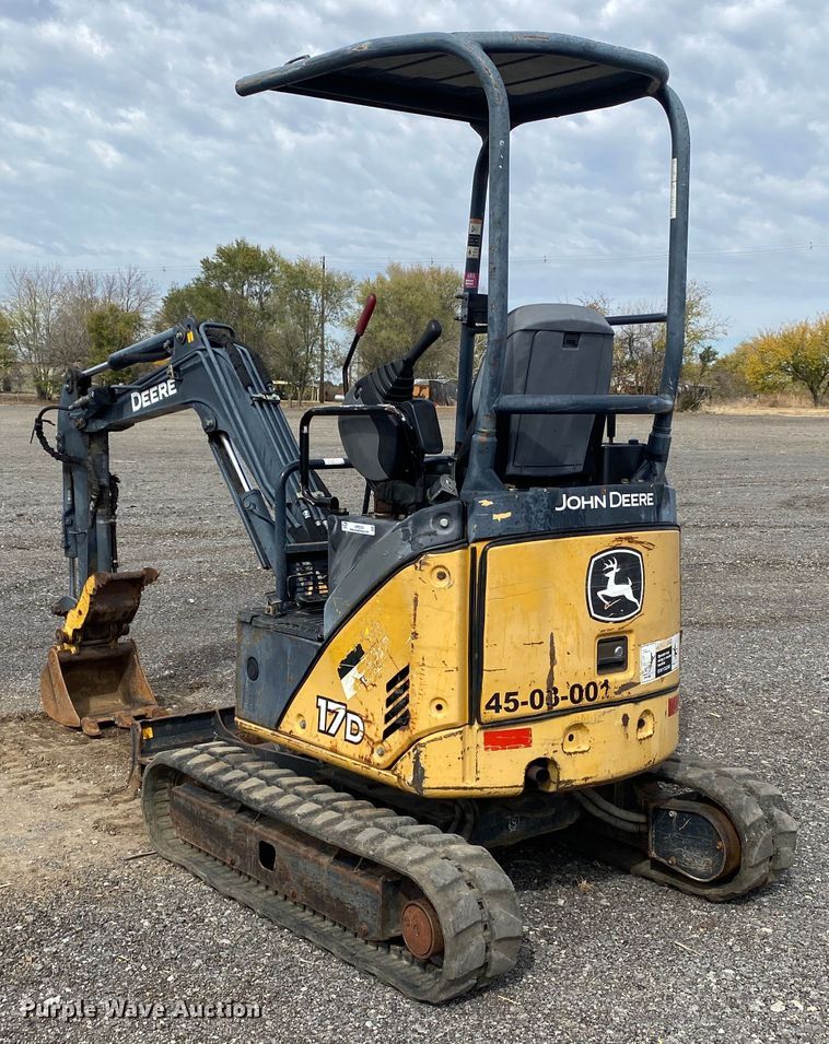 image for item JW9332 2008 John Deere 17D  mini excavator