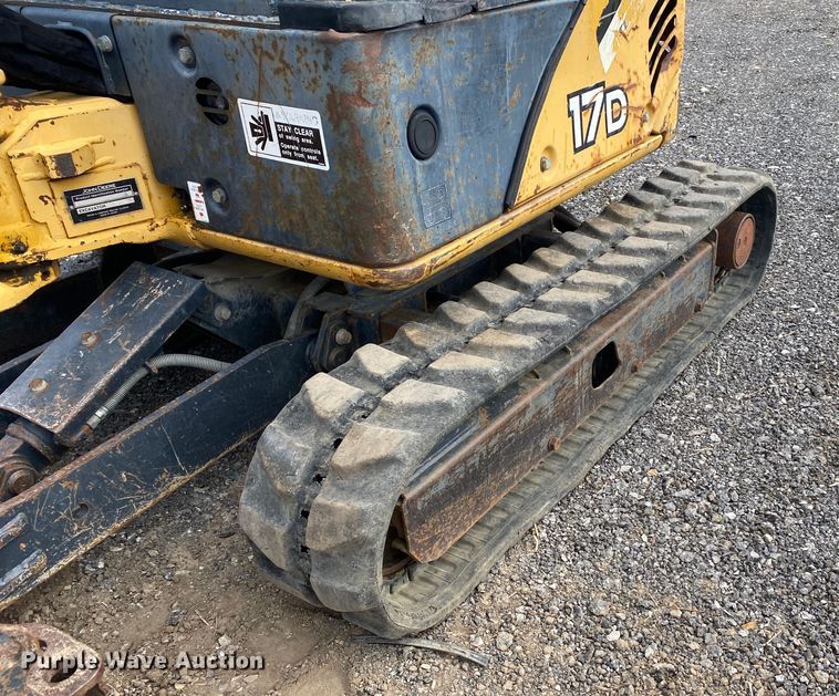 image for item JW9332 2008 John Deere 17D  mini excavator