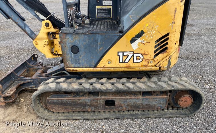 image for item JW9332 2008 John Deere 17D  mini excavator