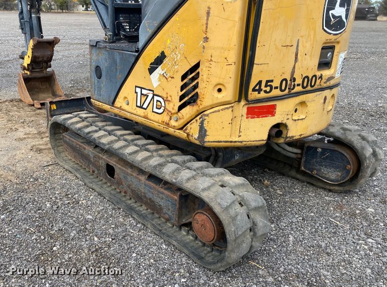 image for item JW9332 2008 John Deere 17D  mini excavator