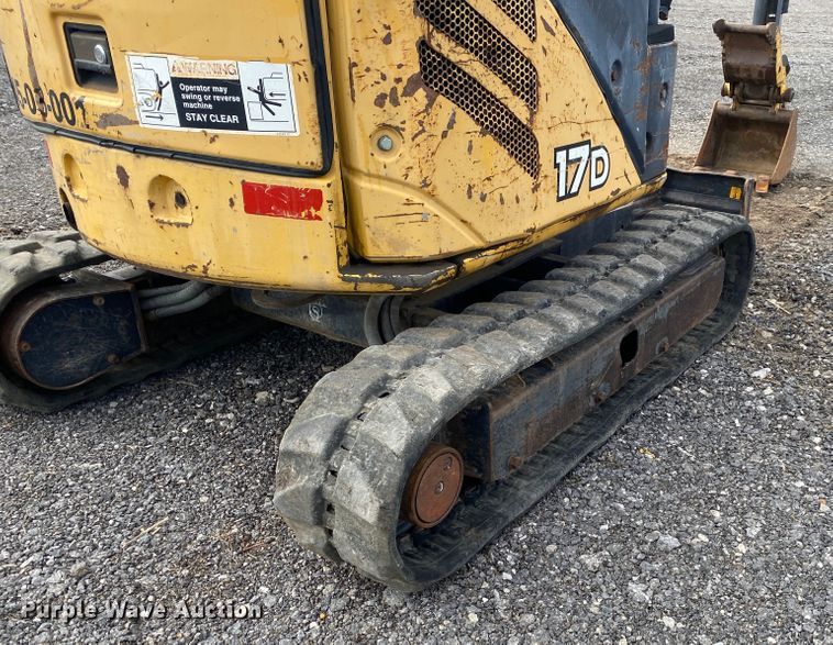 image for item JW9332 2008 John Deere 17D  mini excavator