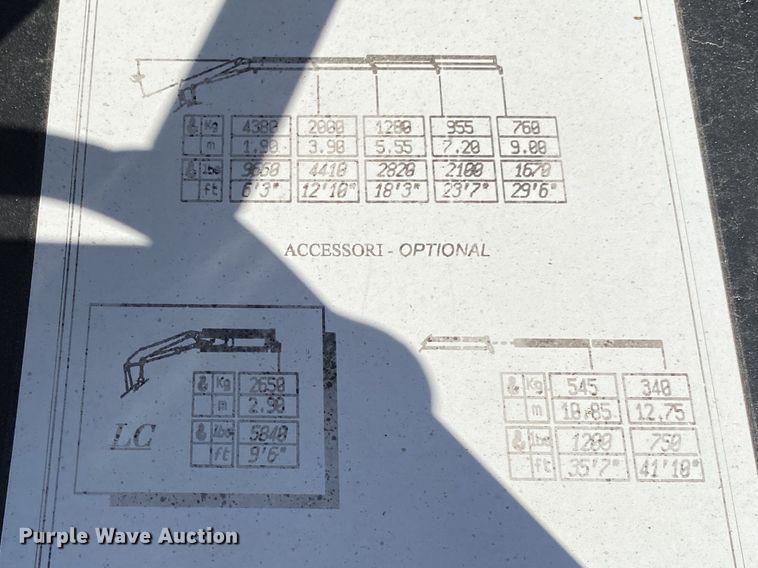 image for item JW9337 2013 Ford F750 Super Duty  SuperCab crane truck