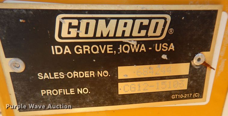 image for item KF9185 Gomaco  concrete curb mold