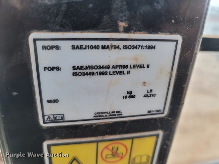 image for item LN9734 2008 Caterpillar 953D  track loader