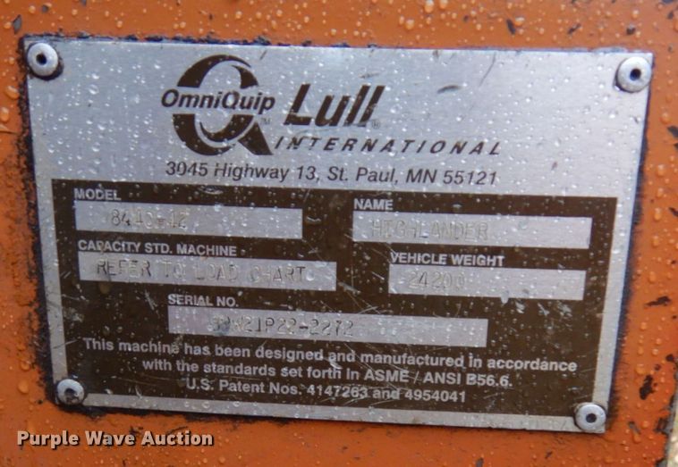 image for item MH9251 Lull 844C-42  telehandler